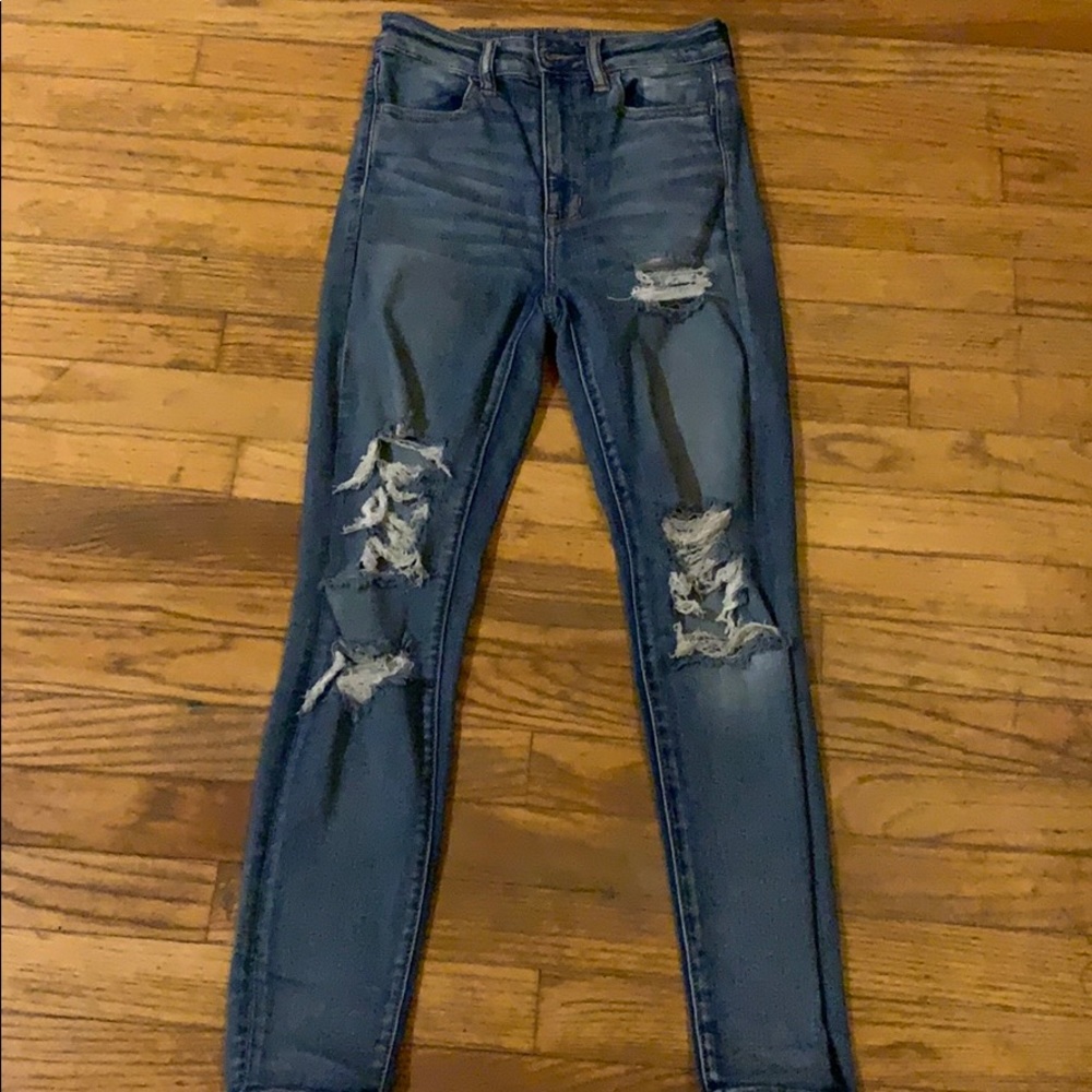 American eagle jeans high rise